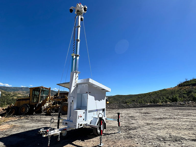 Surveillance Trailers Boost Security at Construction Laydown Yards - BIGLUX