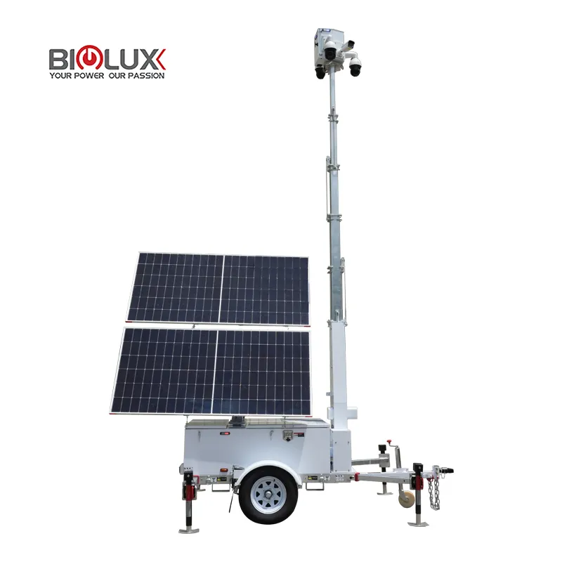 Mobile Solar CCTV Tower Mobile CCTV Tower Manufacturing 5