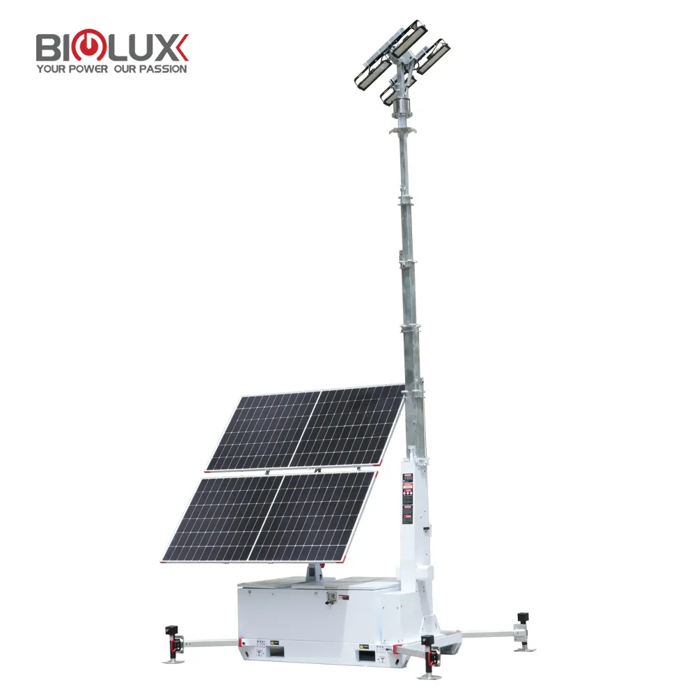 Portable Led Light Towers for Sale Mobile Solar Light Tower Wholesale - BIGLUX 2