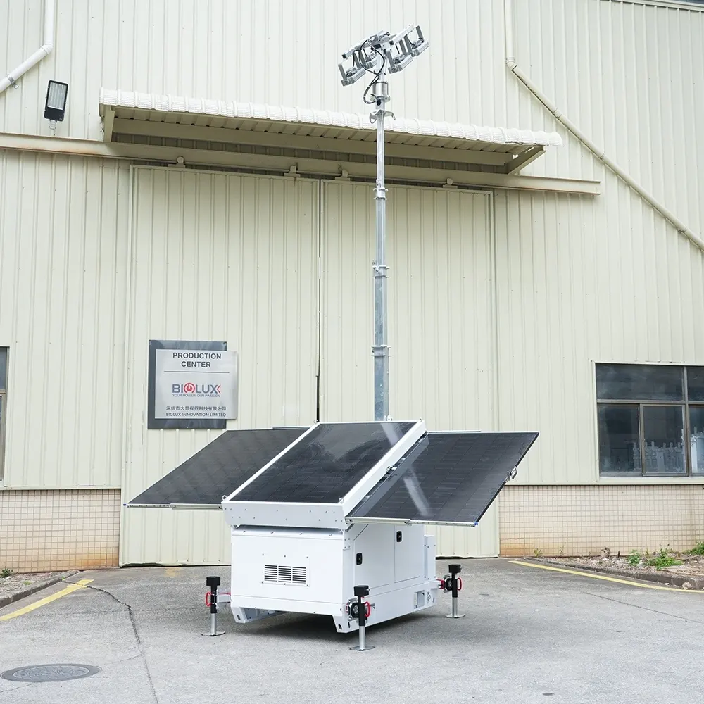 Safe to Use Portable Light Tower Manufacturers Manufacturing for Emergency 4