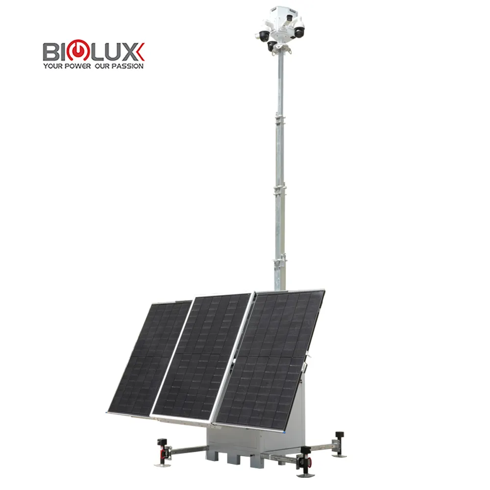 High Quality Solar Cctv Trailer for Military Base 2