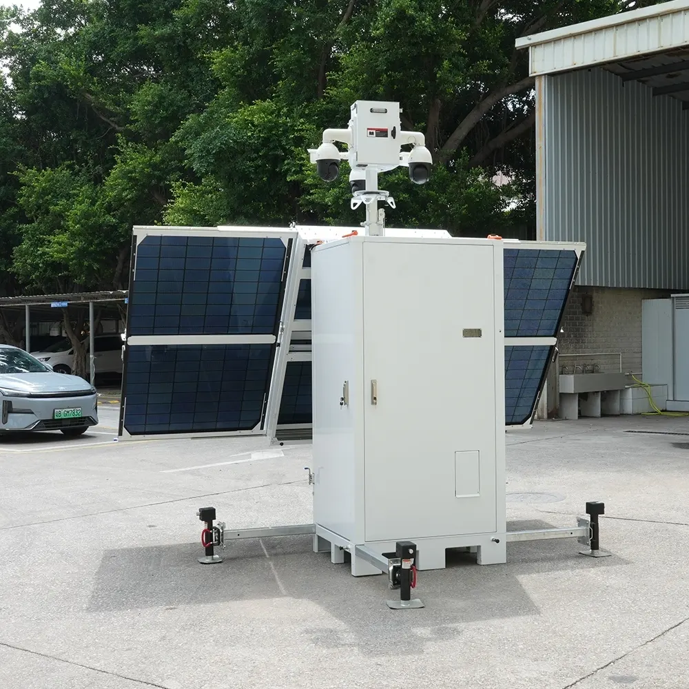 High Quality Solar Cctv Trailer for Military Base 7