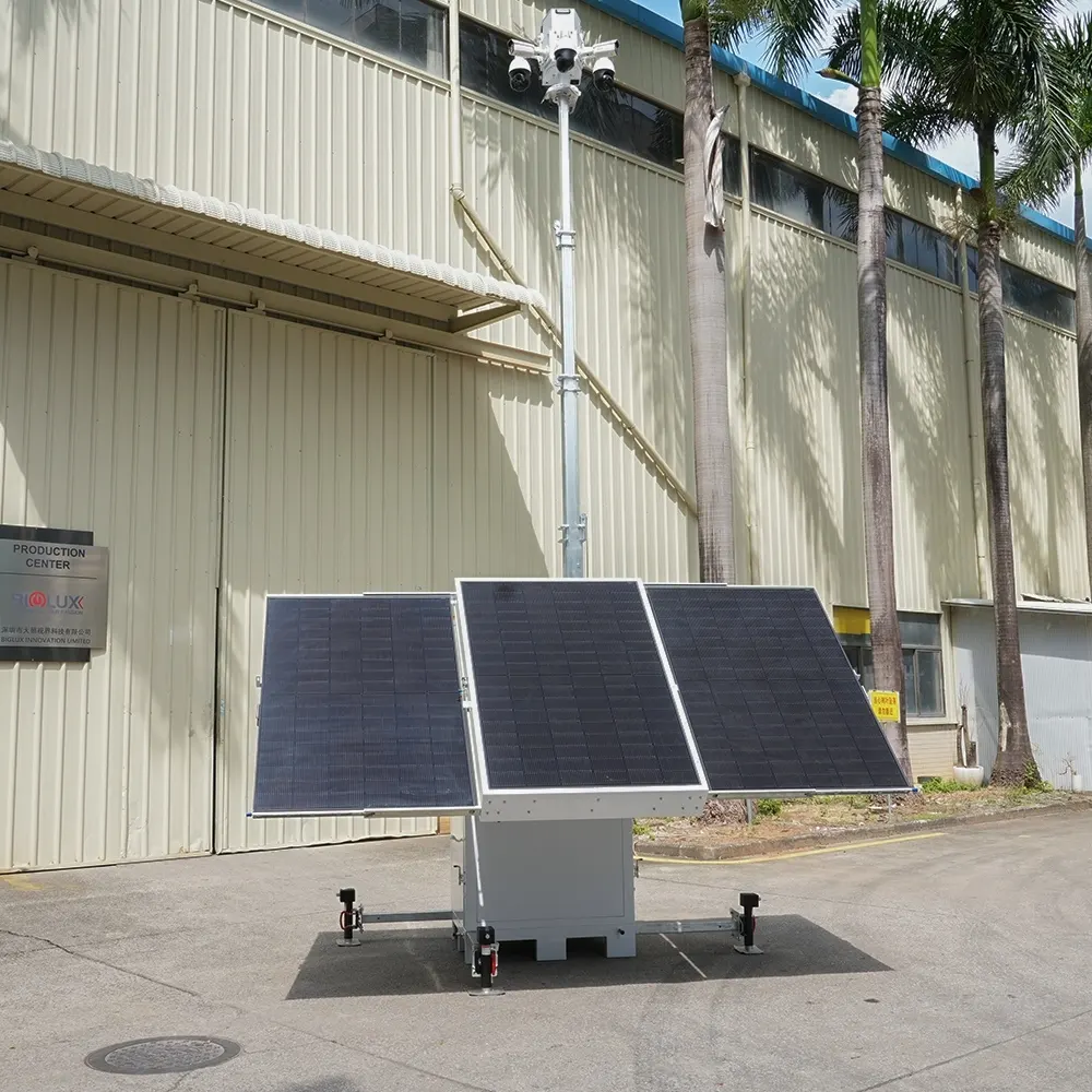 High Quality Solar Cctv Trailer for Military Base 8