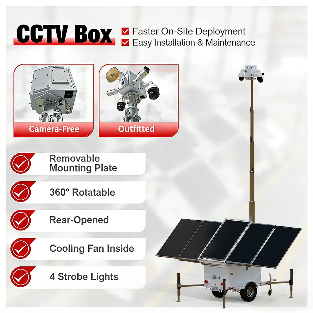 Hot Sale Portable Surveillance Camera Tower for Emergency 5