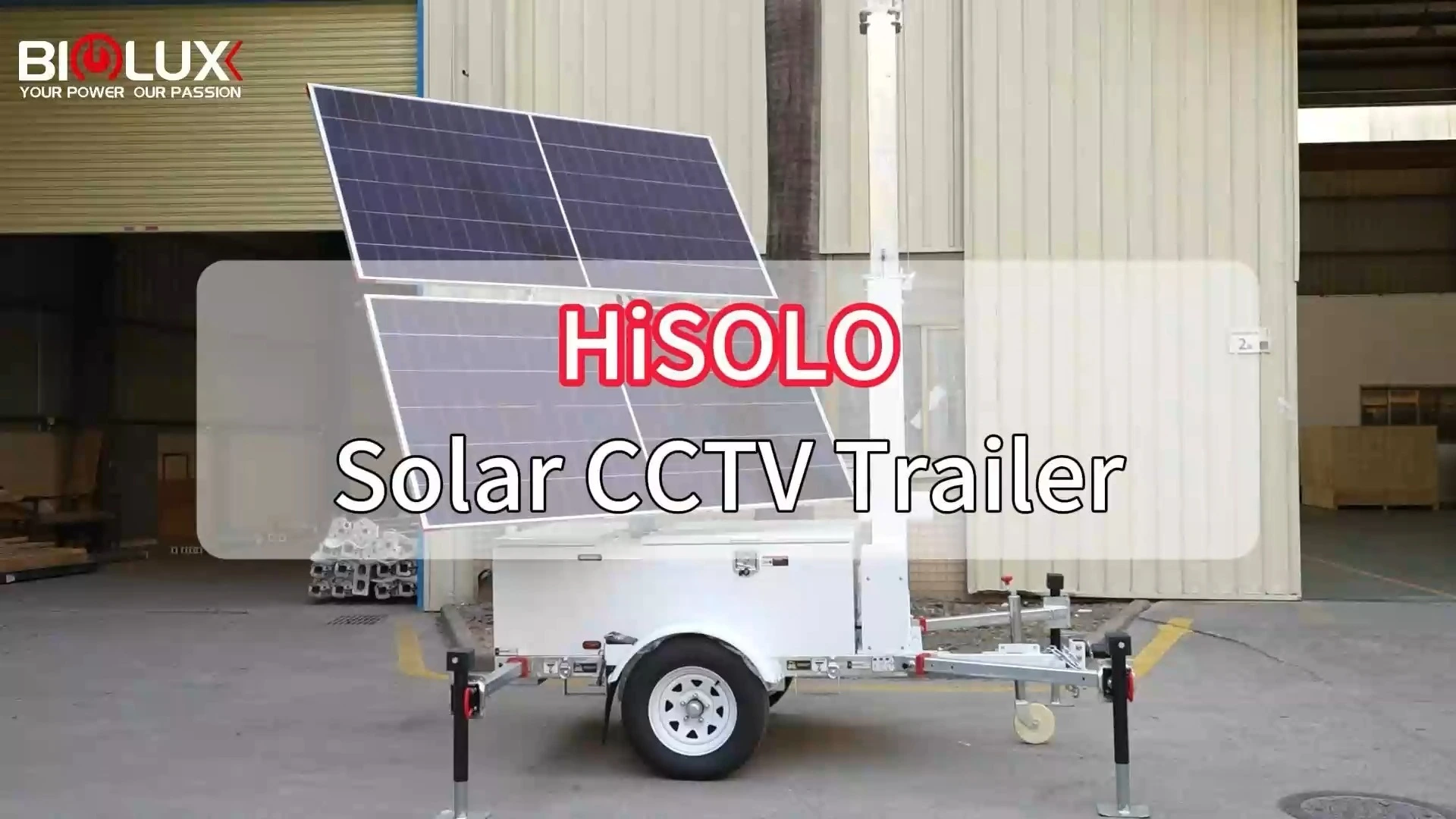 Remorque solaire hors réseau, tour de surveillance solaire avec contrôleur MPPT Victron pour solution d'IA 1