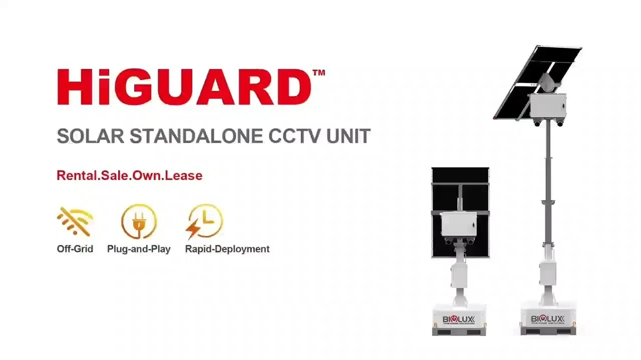 برج مراقبة BIGLUX HiGUARD يعمل بالطاقة الشمسية والذكاء الاصطناعي 1