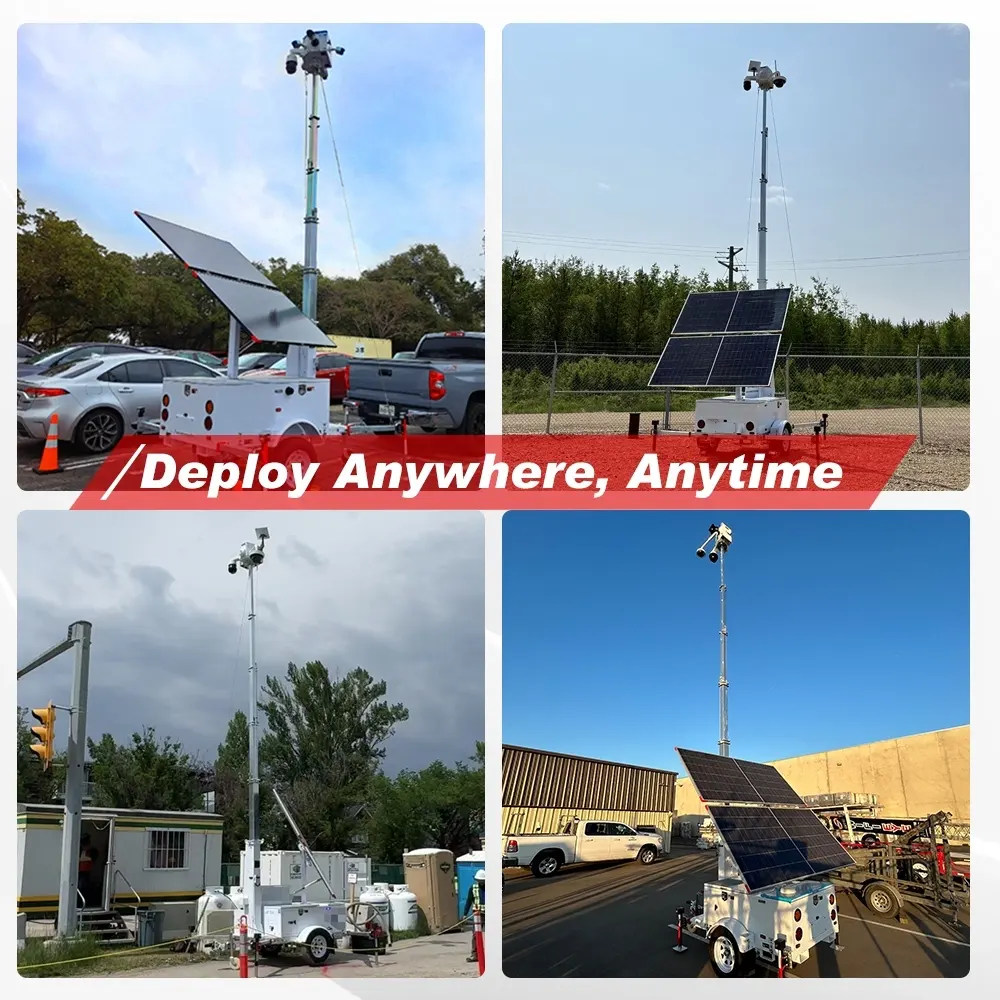 Factory Price Mobile Security Camera Tower Company 6