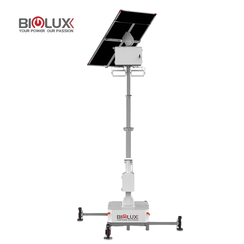 HiGUARD Solar Light Tower with 450W Solar Panel 1