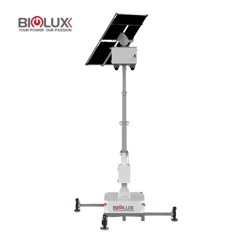 HiGUARD Mobile CCTV Tower with 4m Telescopic Mast and PTZ Security Camera 1