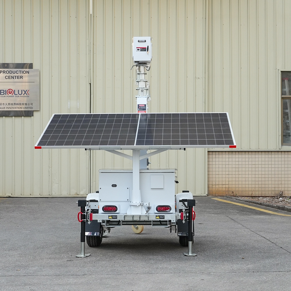 Compact Solar CCTV Trailer 