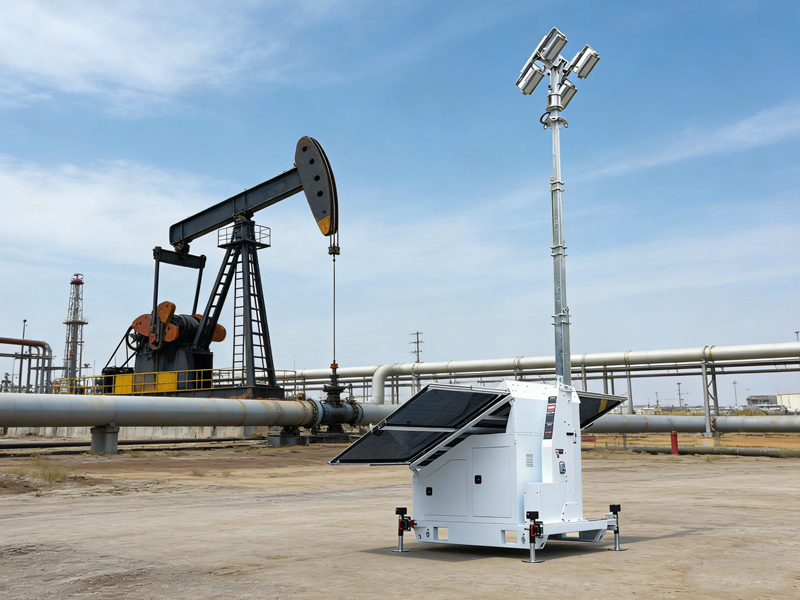  Zonne-energiegestuurde CCTV-toren voor mijnbouw- en olievelden