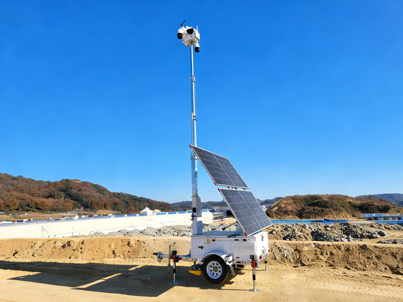  Mobiele zonnepanelentrailer voor mijnbouw- en olievelden