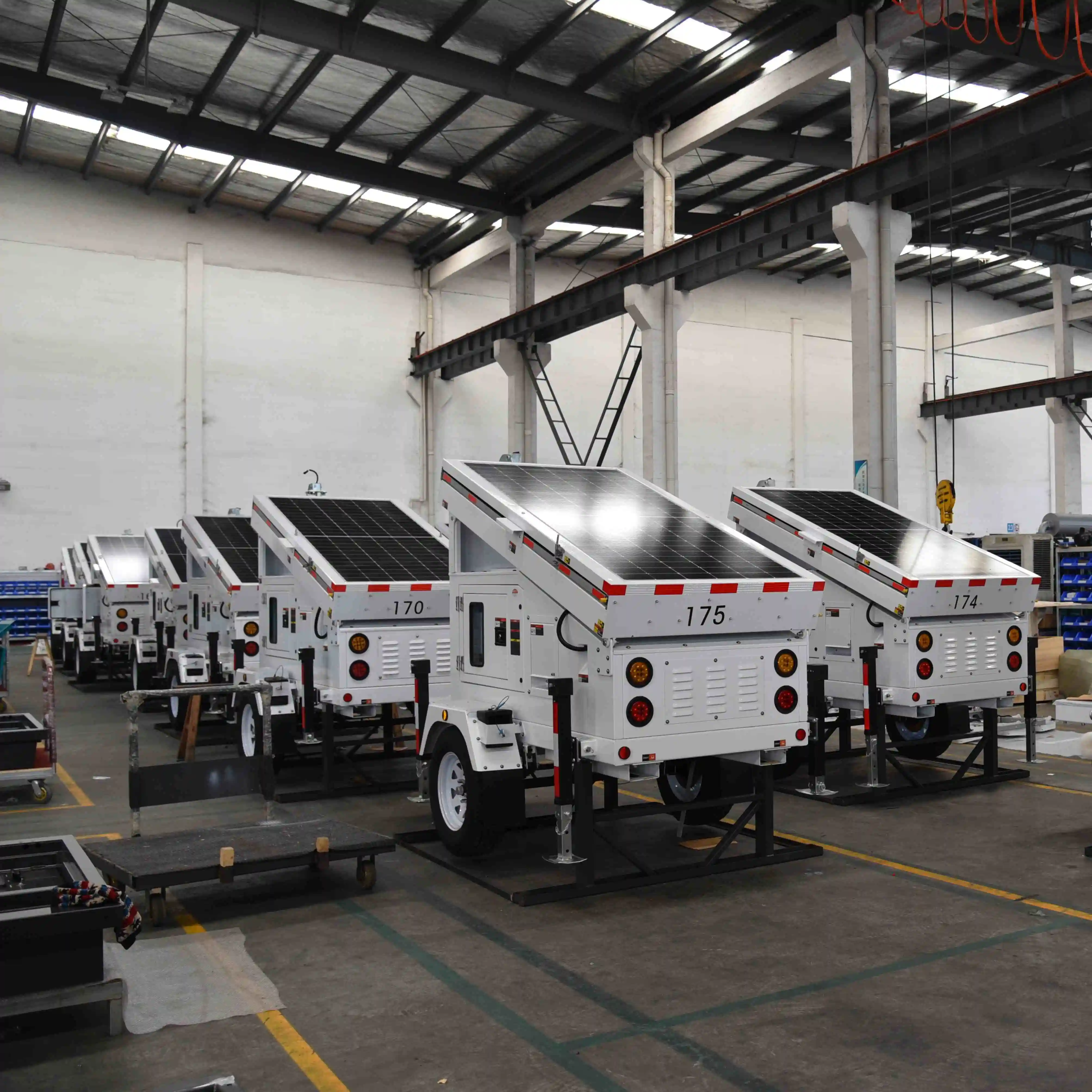 Custom Mobile CCTV Tower for Telecom 6