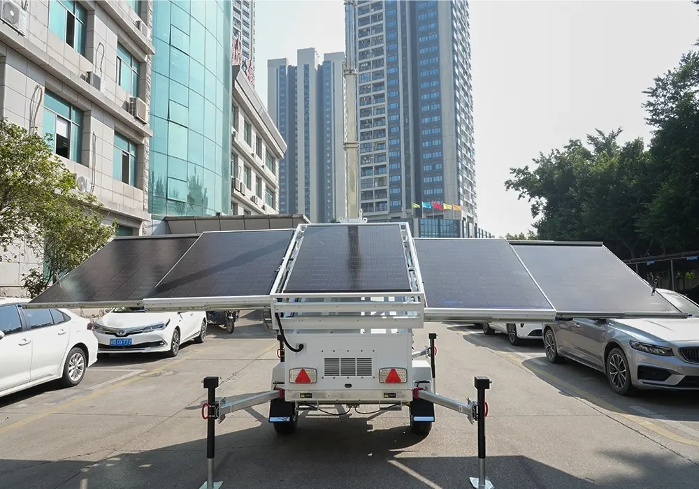 Custom Mobile CCTV Tower for Telecom 5