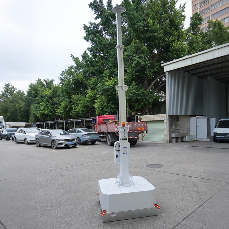 Tiang Teleskopik Mengangkat Manual Persegi 1