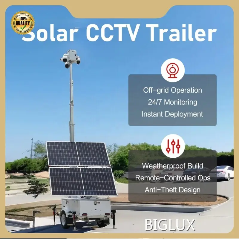 Portable Solar Generator Trailer by BIGLUX 1