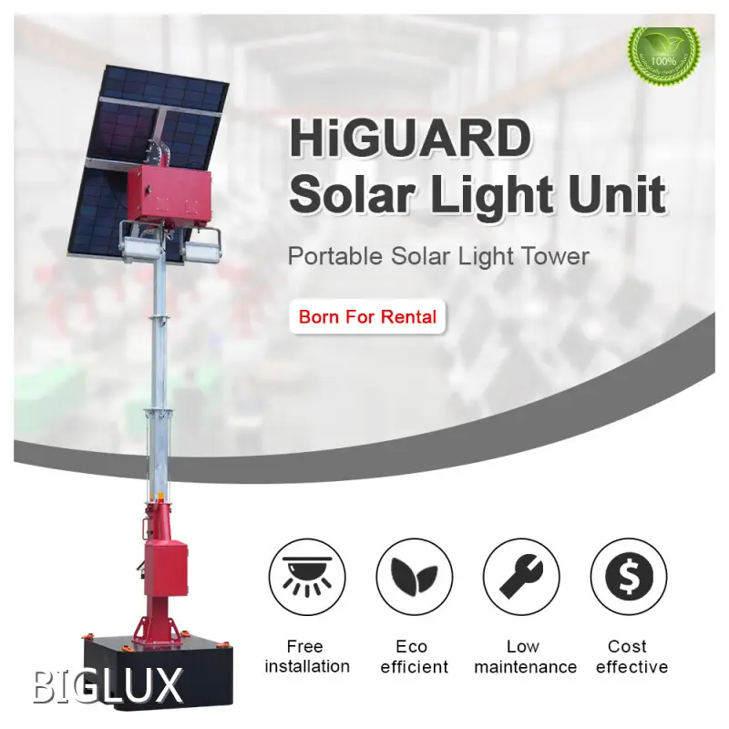 Mobile Lighting Tower Manufacturers Mobile Solar Light Tower Wholesale - BIGLUX 1