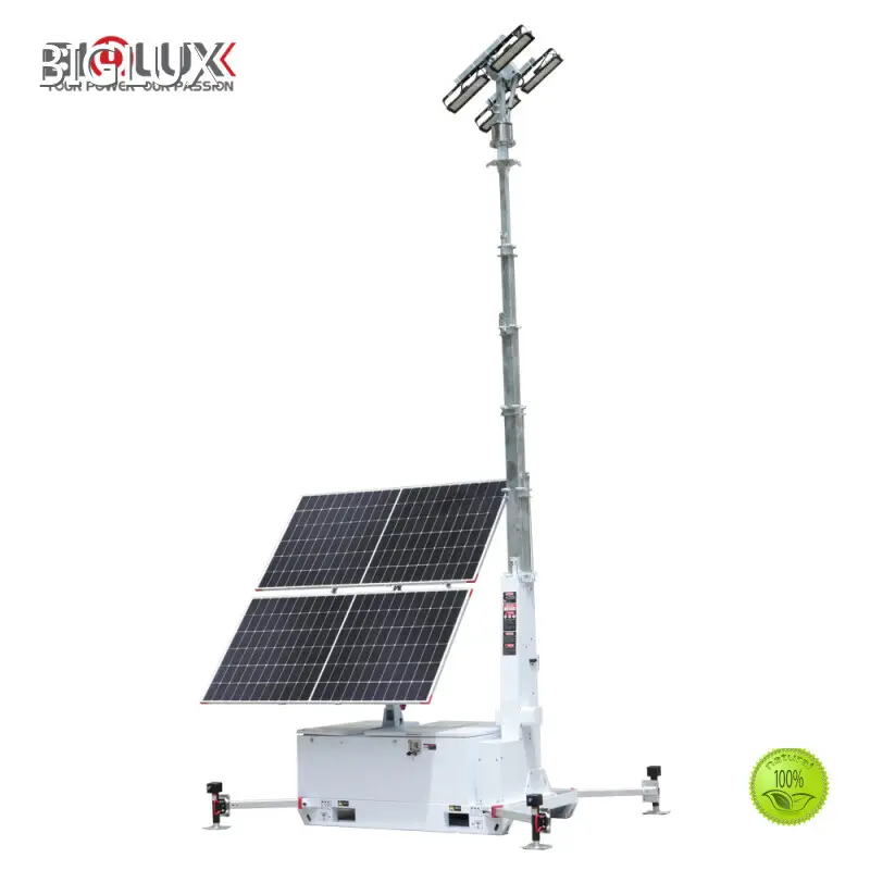 Portable Led Light Towers for Sale Mobile Solar Light Tower Wholesale - BIGLUX 1
