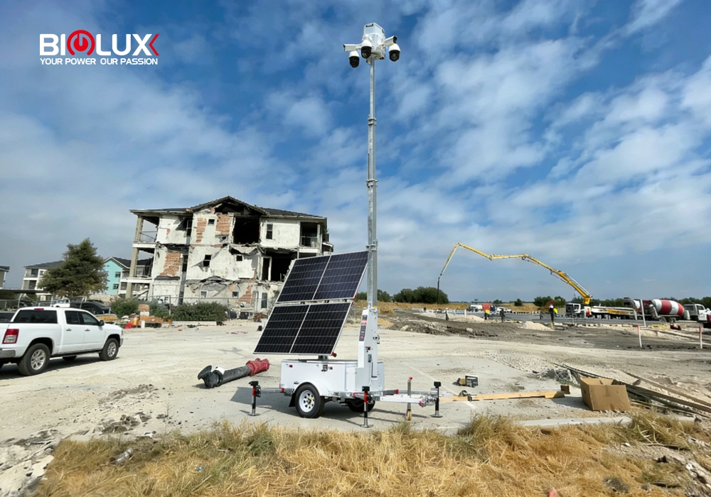  Mobiler Solar-CCTV-Turm