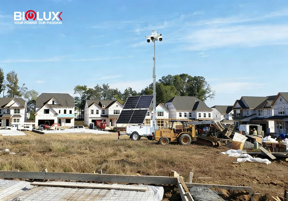  Mobiler Sicherheitskameraturm