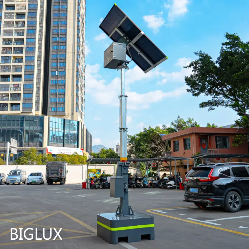 Mobile Solar CCTV Tower Solar Powered Cctv Tower for Defence with Custom Services 1