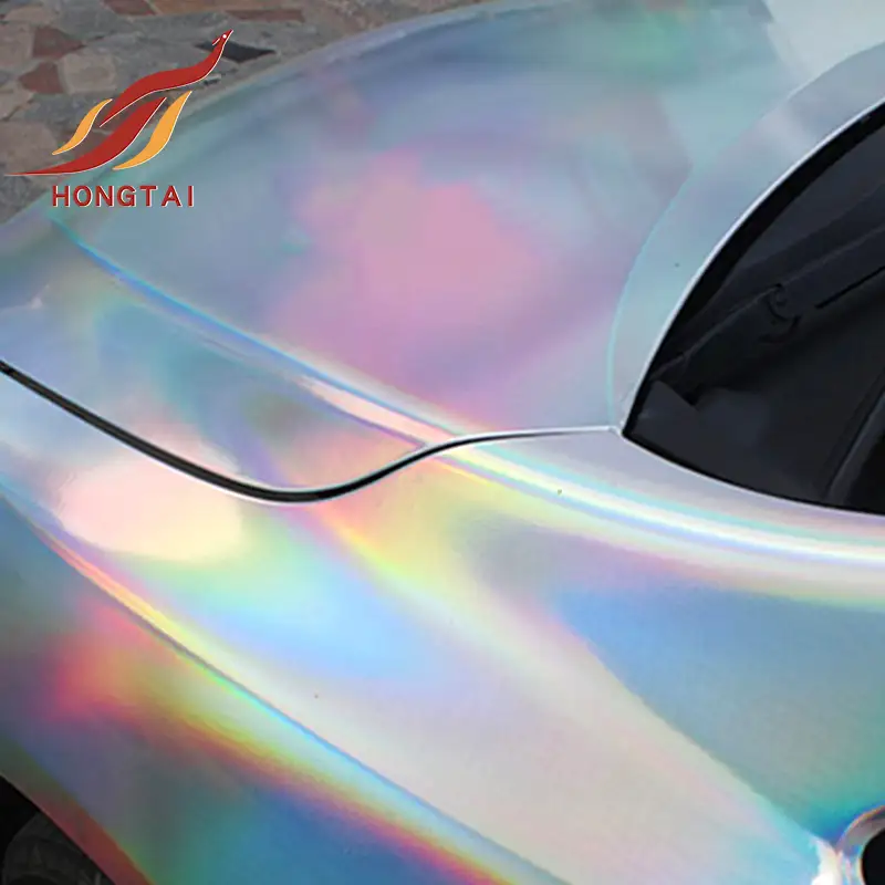 Enveloppe de voiture en vinyle chromé miroir laser de vente chaude 7