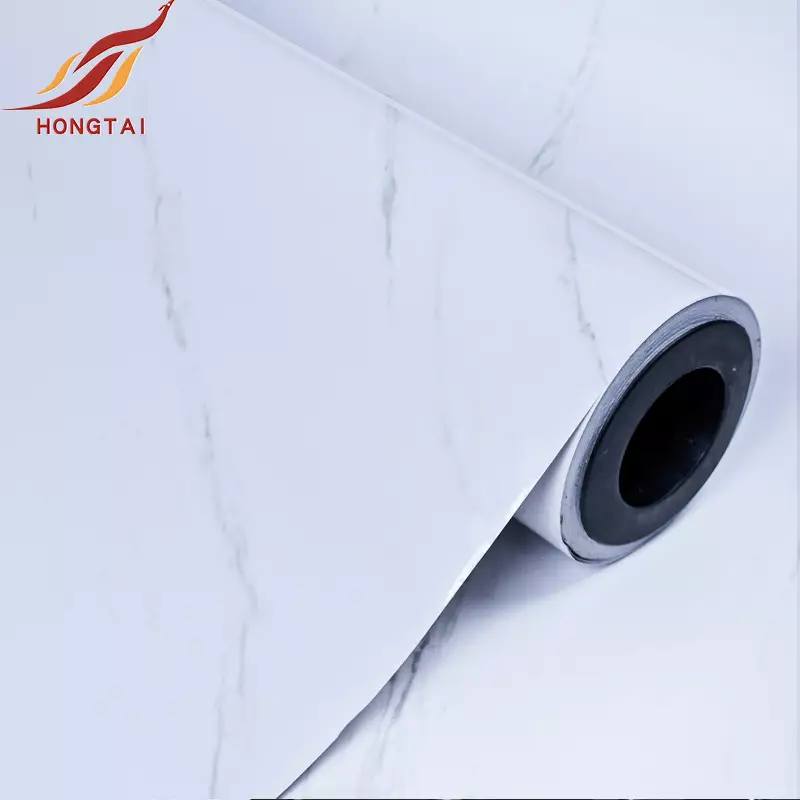 Glossy Waterproof White Home Marble Wallpaper 2