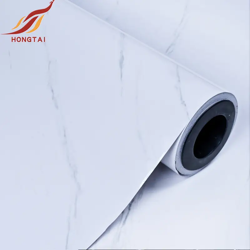 Wallpaper Marmer Rumah Putih Tahan Air Mengkilap 3
