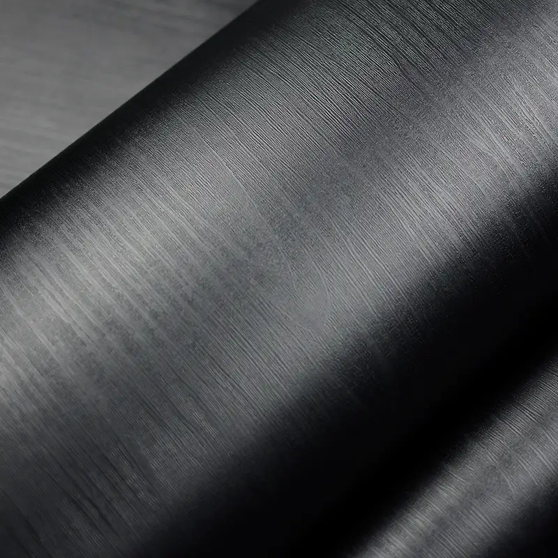 Black 1220mm dinner table wood grain vinyl wrap 5