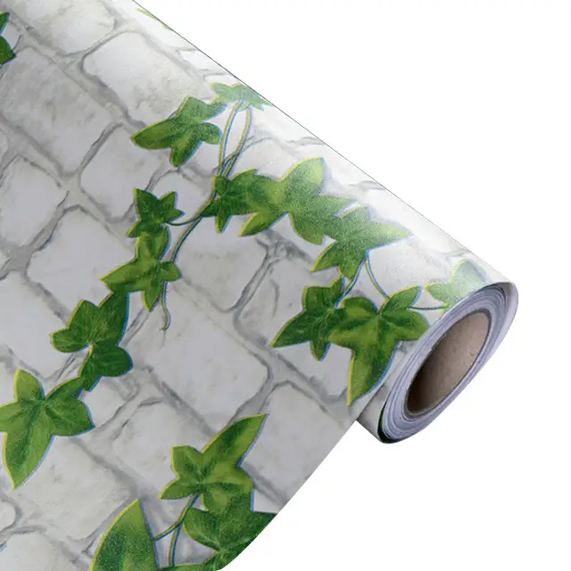 Película adesiva de vinil de parede para sala de tijolos de PVC 5