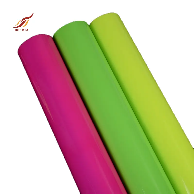Brand Fluorescent Orange Vinyl Roll Factory 4