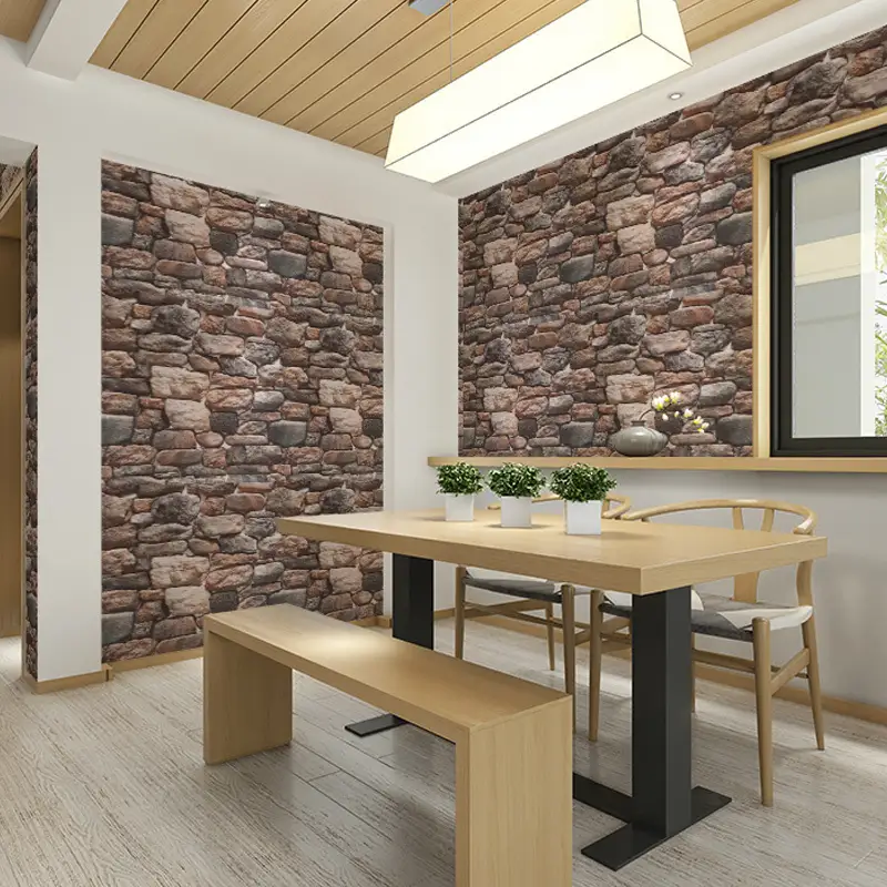 3D brick PVC wallcover for interior decoration 6