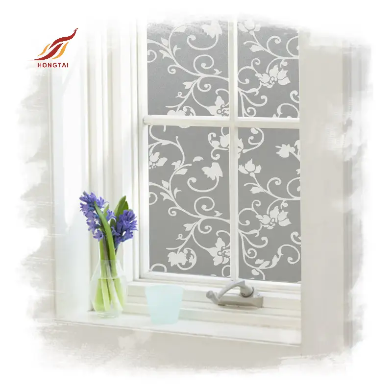 Vine pattern window glass privacy film for roll 8
