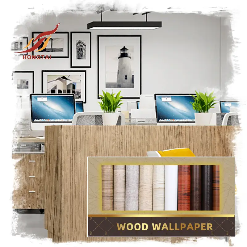 brown wooden grain vinyl sticker 3d wallpaper rolls 8
