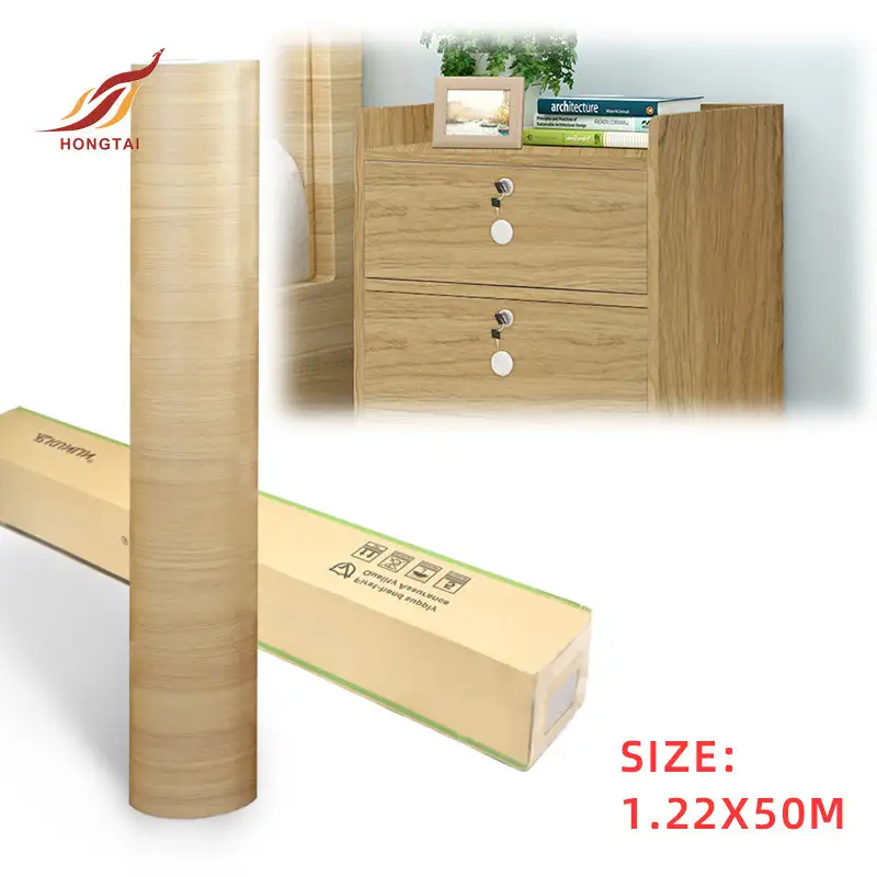 office furniture self adhesive wooden sticker PVC roll 4