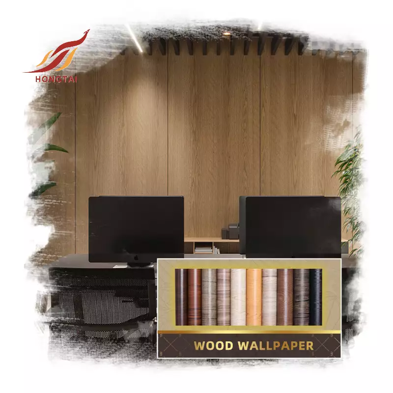 Wooden Contact Paper Wood Grain For Cabinet Decor 4