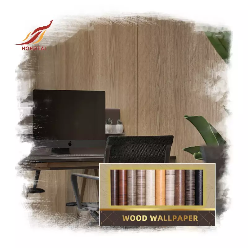 Wooden Contact Paper Wood Grain For Cabinet Decor 5