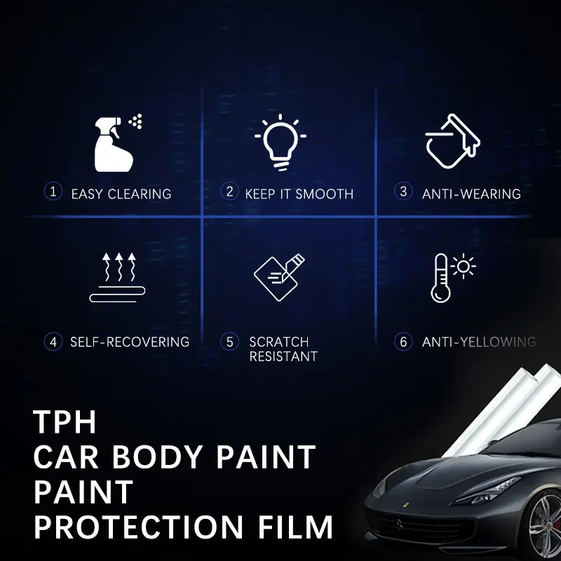 حباب های هوای رایگان پوشش پوشش خودرو TPU TPH 6