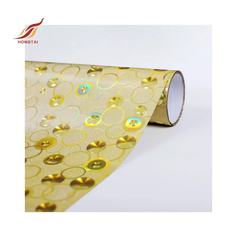 buram 3d film dekorasi rumah emas glitter vinyl 7