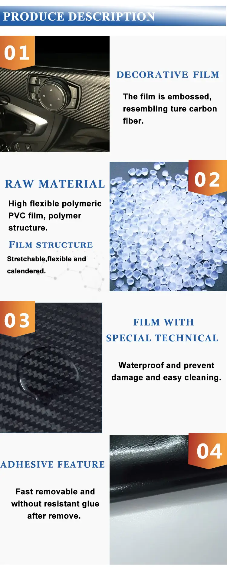 carbon fiber sticker film for car decoration 6