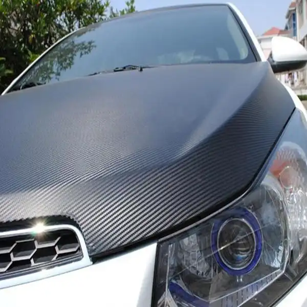 Vinyle auto-adhésif en fibre de carbone 3D pour voiture 4