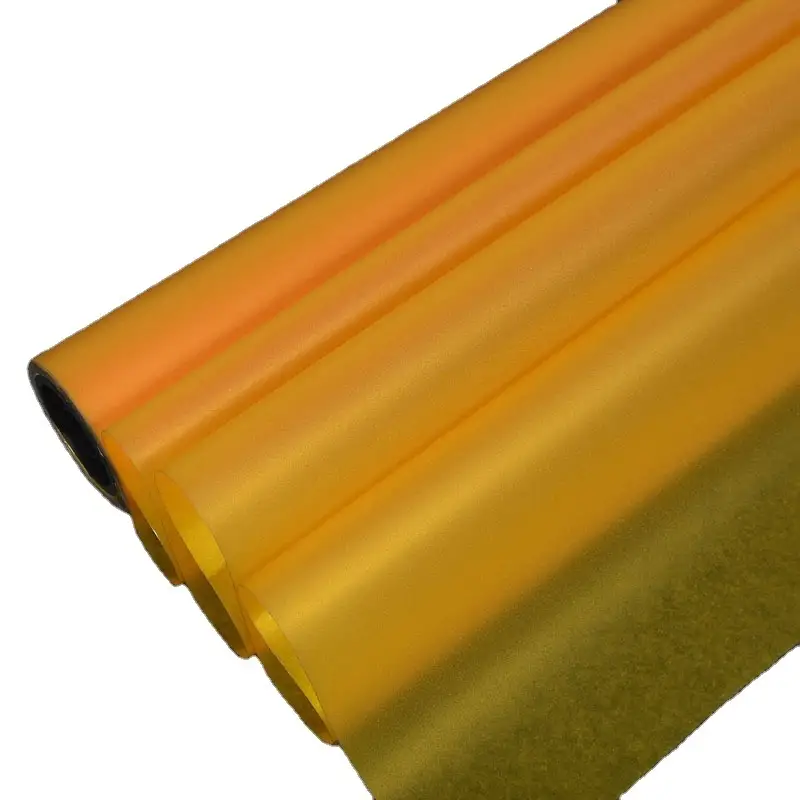 1.22m yellow sparkle frosted window sticker 1