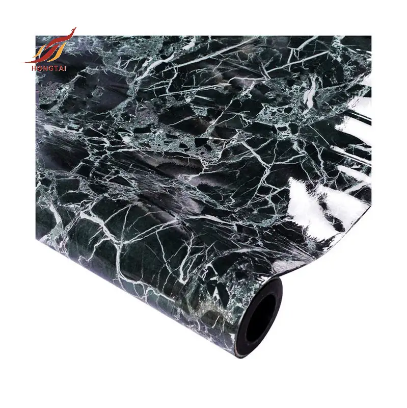 black with red Marble Stone Wall vinyl paper 7
