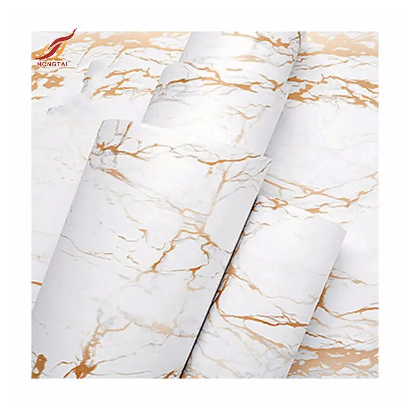 vinyl white marble effect  PVC Membrane Foil 6