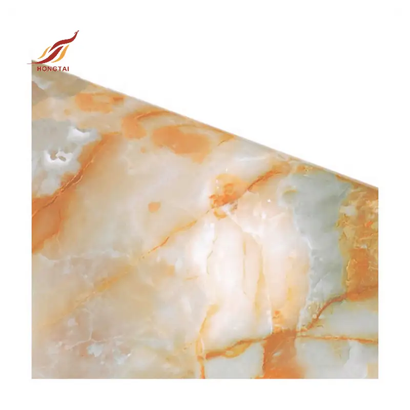الفينيل تأثير الرخام الأبيض PVC غشاء احباط 8