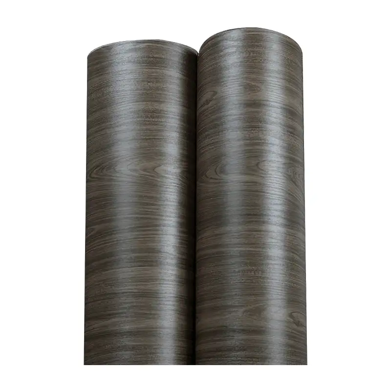 brown embossed Texture wood grain decorative vinyl film 4