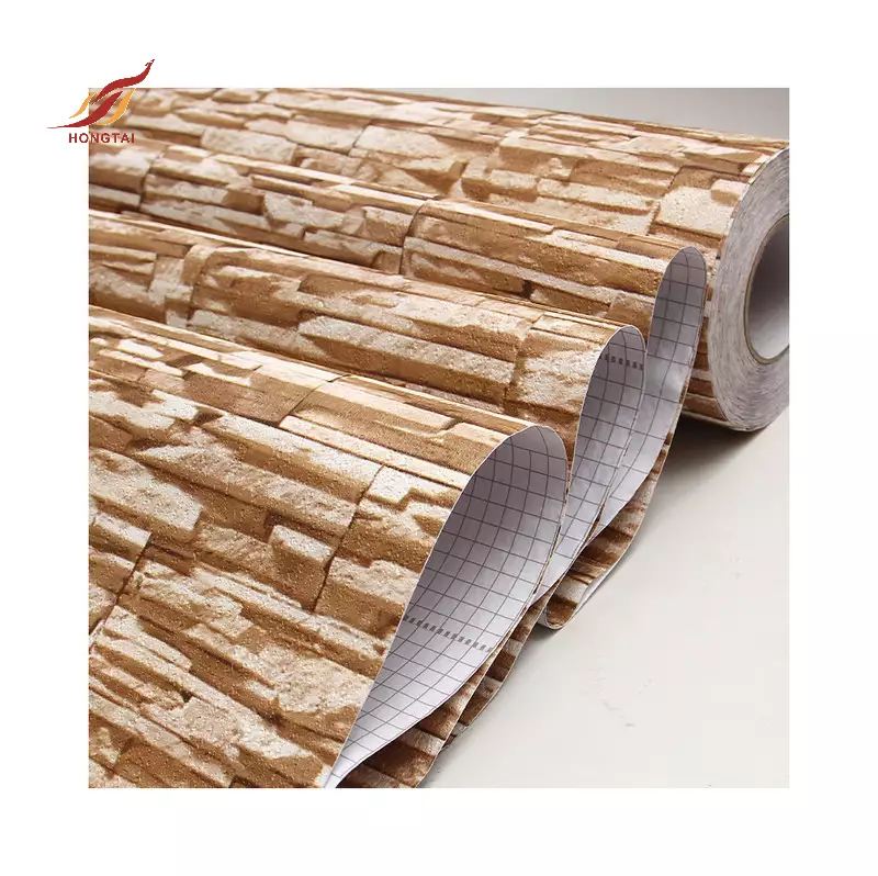 buccia di moda e bastone carta da parati mattonelle di mattoni 3d 3