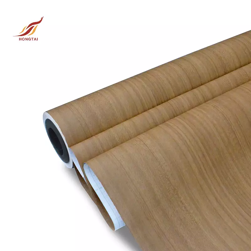 Geschäft Holzmaserung Tapetenrolle PVC-Vinylfolie 2