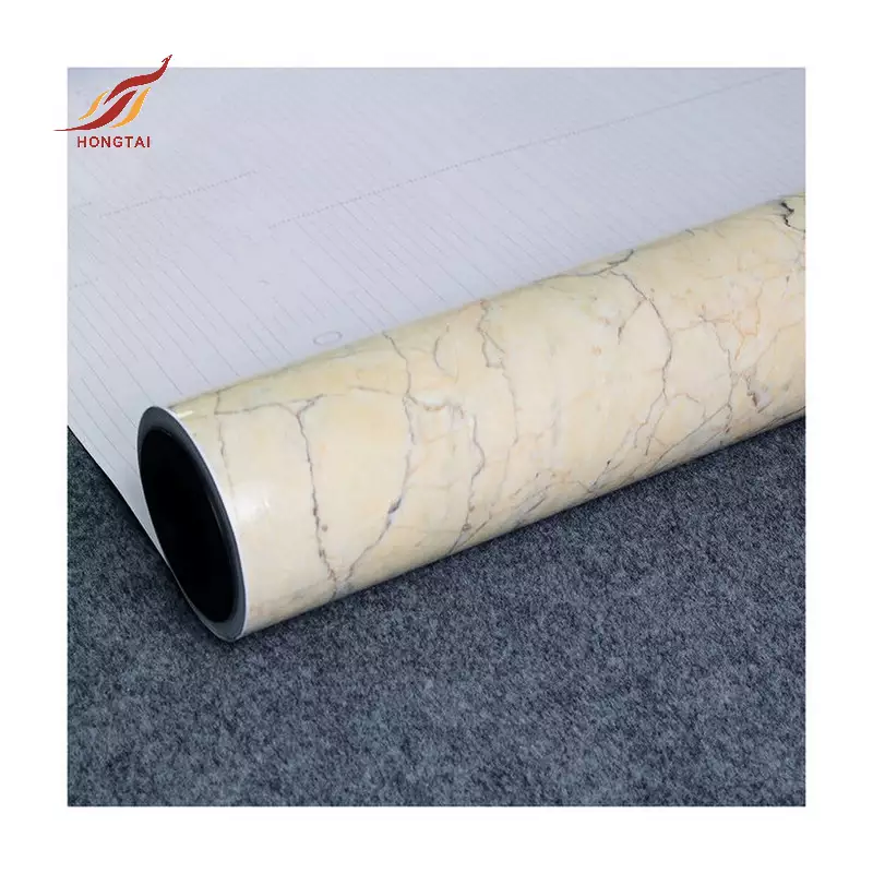 tahan air diri perekat vinyl marmer putih wallpaper roll 6