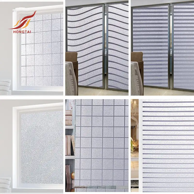 PVC static sticker frosted privacy protection glass window 5